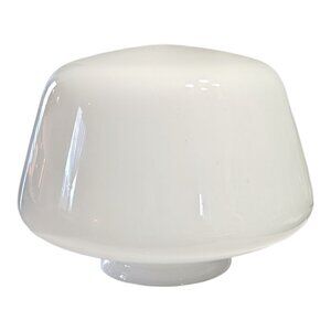 School House Light Globe White Milk Glass Ceiling Light Globe 8" Farmhouse VTG
